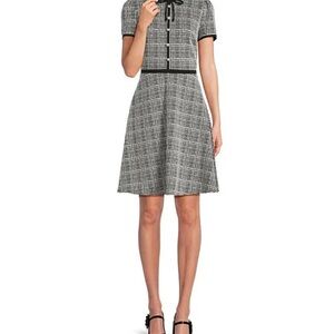 Karl Lagerfeld Black and White Checkered Dress